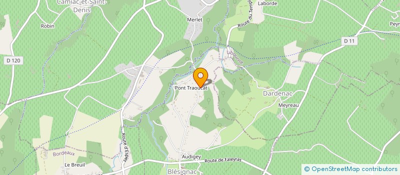 localisation de l'entreprise SCI CDMB  BLESIGNAC