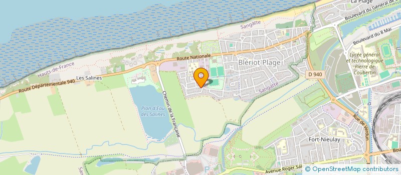 localisation de l'entreprise SCI CDMG  SANGATTE