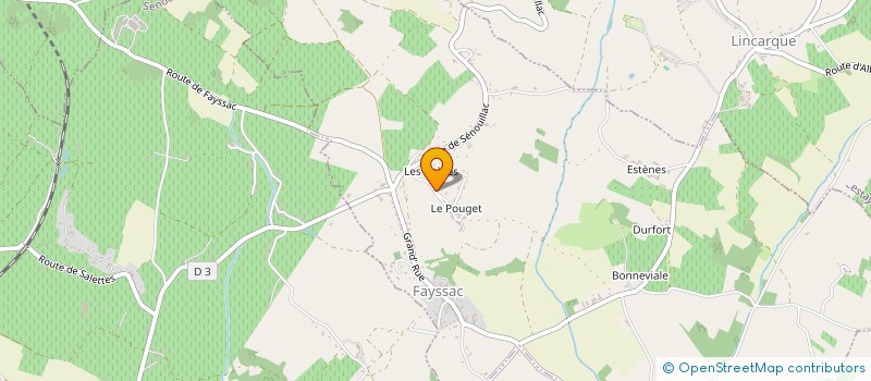 localisation de l'entreprise SCI CDMJ  FAYSSAC