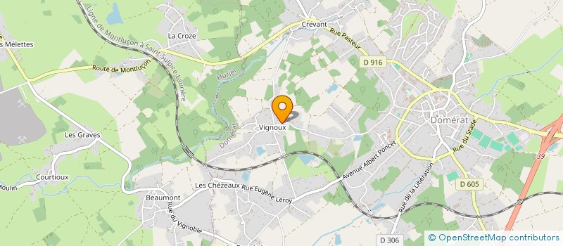 localisation de l'entreprise SCI CDN à DOMERAT