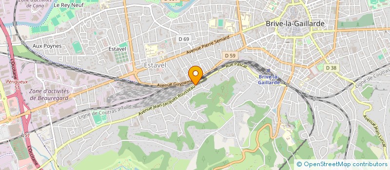 localisation de l'entreprise SCI CDO  BRIVE-LA-GAILLARDE