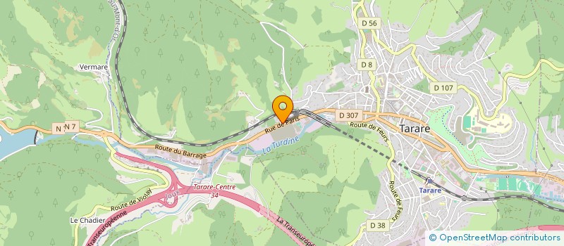 localisation de l'entreprise SCI CDO  TARARE