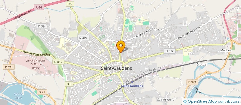 localisation de l'entreprise SCI CDOZ  SAINT-GAUDENS