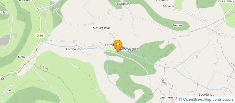 localisation de l'entreprise SCI CDP  CAYLUS