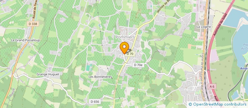 localisation de l'entreprise SCI CDP à POMMIERS