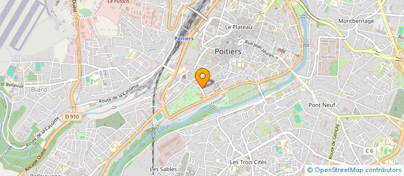 localisation de l'entreprise SCI CDQW à POITIERS