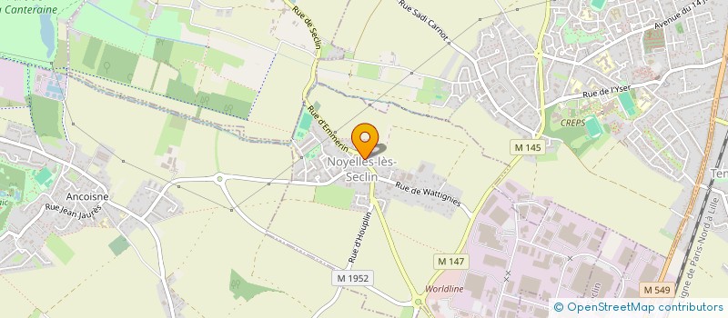 localisation de l'entreprise SCI CDRB  NOYELLES-LES-SECLIN