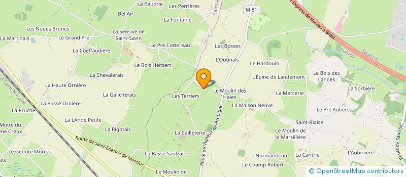 localisation de l'entreprise SCI CDS à COUERON