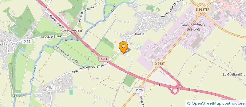 localisation de l'entreprise SCI CDS-MP  FONTENAY-LE-COMTE