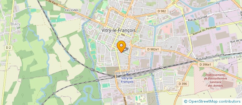 localisation de l'entreprise SCI CDSFS à VITRY-LE-FRANCOIS