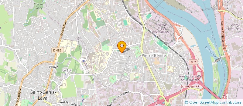 localisation de l'entreprise SCI CDSO  OULLINS-PIERRE-BENITE