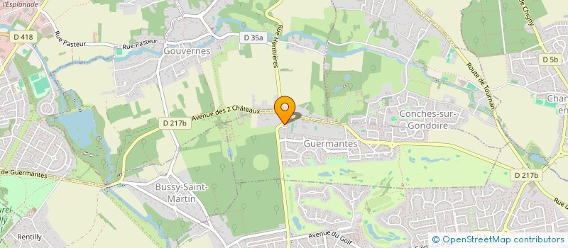 localisation de l'entreprise SCI CDST  GUERMANTES