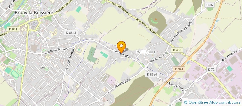 localisation de l'entreprise SCI CDT  HAILLICOURT