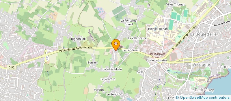 localisation de l'entreprise SCI CDV  SAINT-NAZAIRE