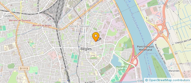 localisation de l'entreprise SCI CDX IMMO  BORDEAUX