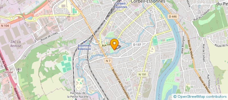 localisation de l'entreprise SCI CE IMMOBILIER à CORBEIL-ESSONNES