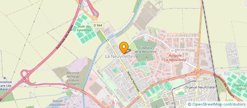 localisation de l'entreprise SCI CE.VI.LAURE  REIMS