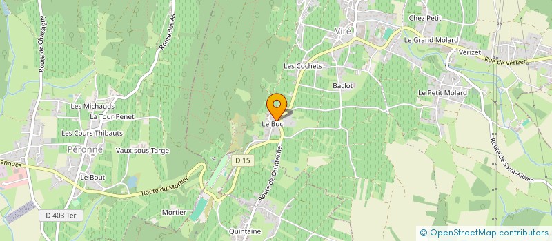 localisation de l'entreprise SCI CEAD à VIRE