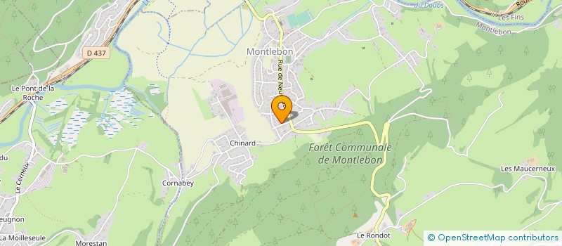 localisation de l'entreprise SCI CEANBRIC  MONTLEBON