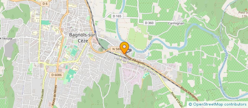 localisation de l'entreprise SCI CEAU  BAGNOLS-SUR-CEZE