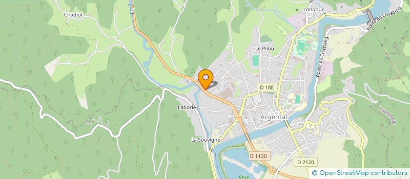 localisation de l'entreprise SCI CEAUS à ARGENTAT-SUR-DORDOGNE