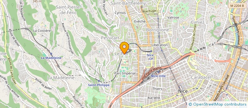 localisation de l'entreprise SCI CEBA à NICE