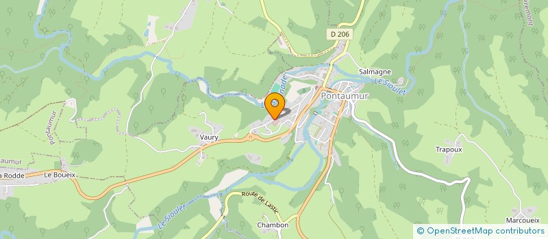 localisation de l'entreprise SCI CEBATICE  PONTAUMUR