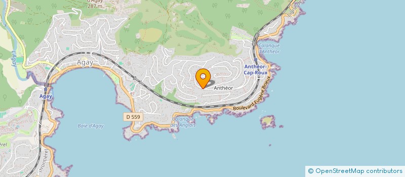 localisation de l'entreprise SCI CEBEAN  SAINT-RAPHAEL