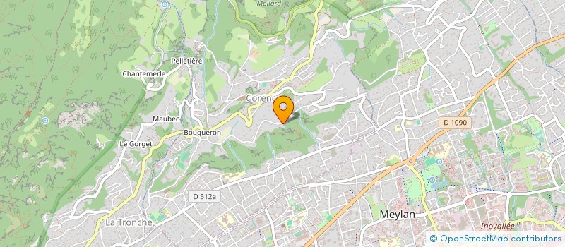 localisation de l'entreprise SCI CEBER  CORENC