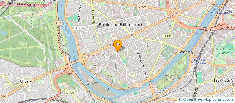 localisation de l'entreprise SCI CEBIMMO à BOULOGNE-BILLANCOURT