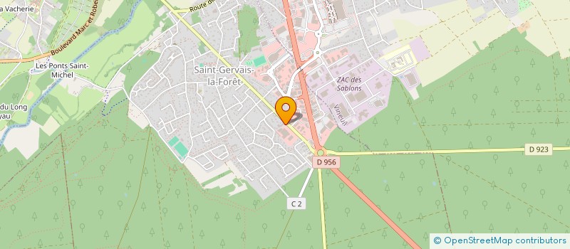 localisation de l'entreprise SCI CEBLAS  SAINT-GERVAIS-LA-FORET