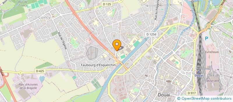 localisation de l'entreprise SCI CECABE à DOUAI