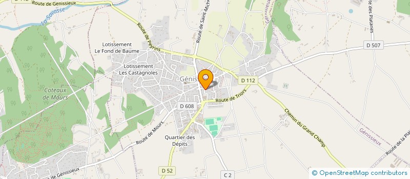 localisation de l'entreprise SCI CECACEPRO  GENISSIEUX