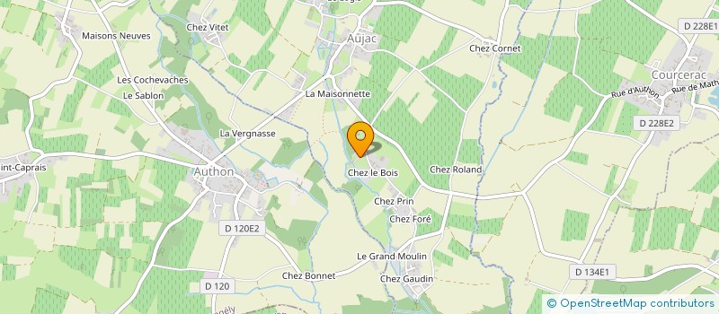 localisation de l'entreprise SCI CECANGE  AUJAC