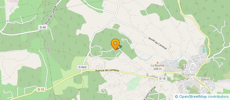 localisation de l'entreprise SCI CECARIC  ROGNES