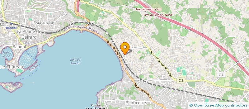 localisation de l'entreprise SCI CECCALDI à SANARY-SUR-MER