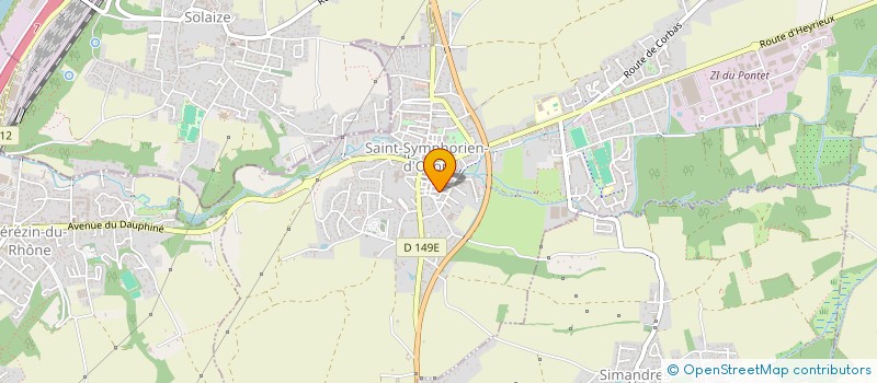 localisation de l'entreprise SCI CECCHINI ASSOCIES  SAINT-SYMPHORIEN-D'OZON