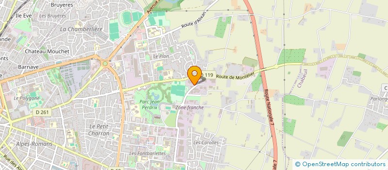 localisation de l'entreprise SCI CECI BAT  VALENCE