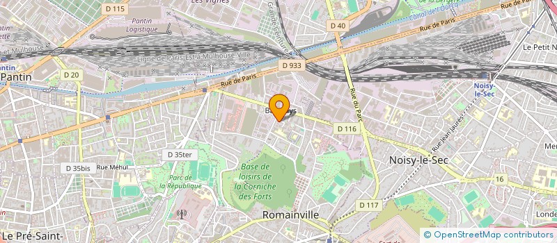 localisation de l'entreprise SCI CECIL  ROMAINVILLE