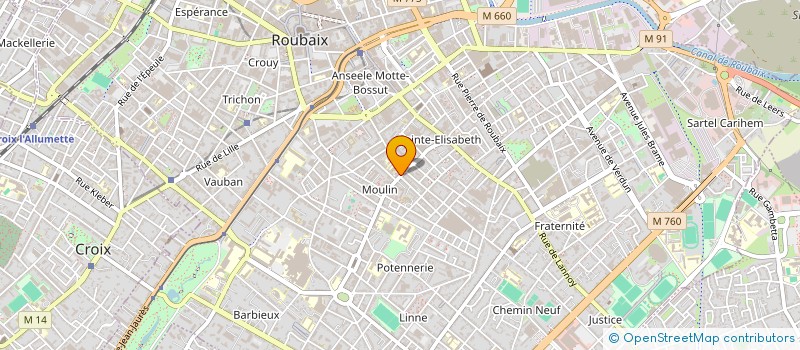 localisation de l'entreprise SCI CECILE  ROUBAIX