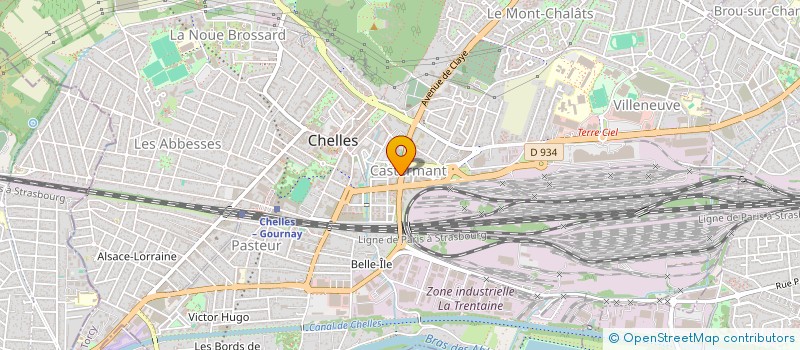 localisation de l'entreprise SCI  CECILE ET CATHERINE  CHELLES