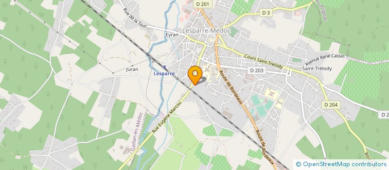 localisation de l'entreprise SCI CECILE ET EVA  LESPARRE-MEDOC