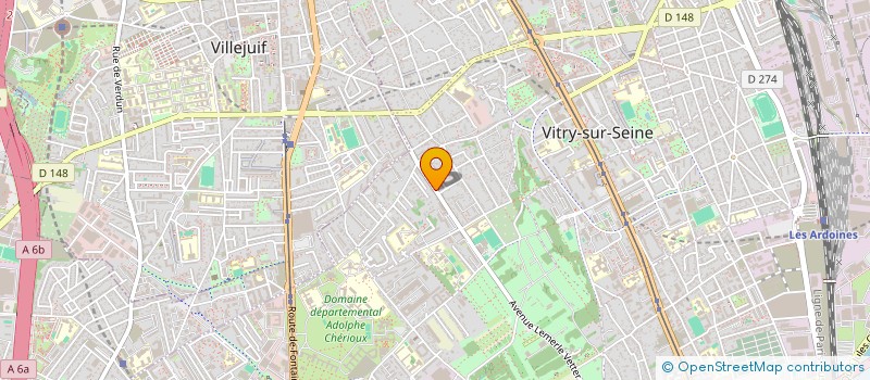 localisation de l'entreprise SCI CECILIA  VITRY-SUR-SEINE