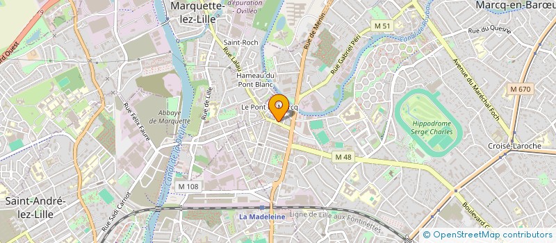 localisation de l'entreprise SCI CECILIA à MARCQ-EN-BARŒUL