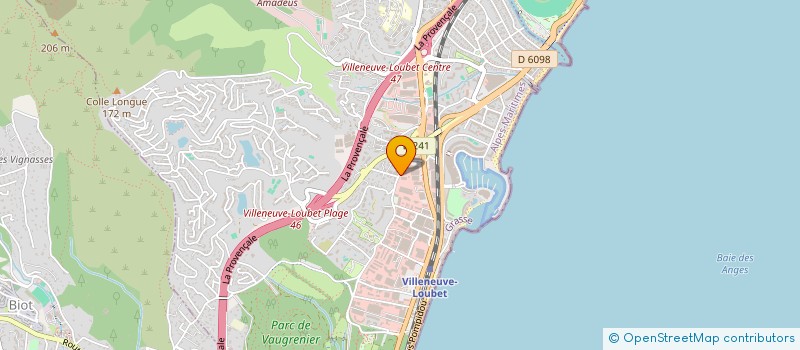 localisation de l'entreprise SCI CECILIA à VILLENEUVE-LOUBET