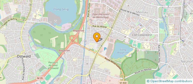 localisation de l'entreprise SCI CECILIA  ILLKIRCH-GRAFFENSTADEN