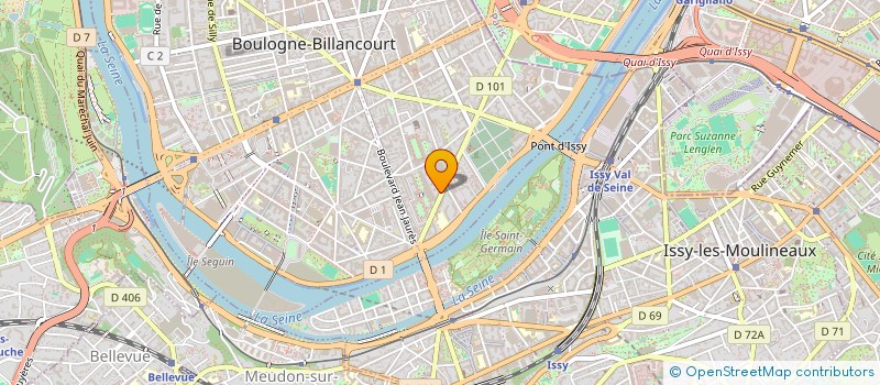 localisation de l'entreprise SCI CECILIA DOROTHY à BOULOGNE-BILLANCOURT