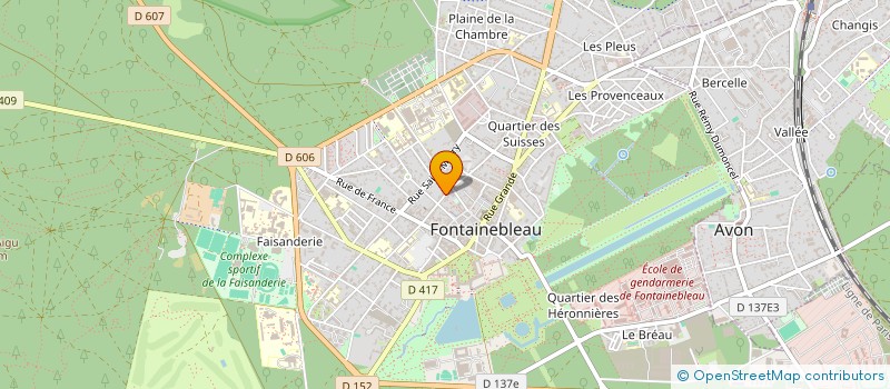 localisation de l'entreprise SCI CECILLE SEGOND IMMOBILIER  FONTAINEBLEAU