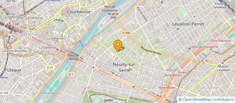localisation de l'entreprise SCI CECILOUP à NEUILLY-SUR-SEINE