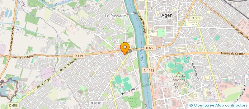 localisation de l'entreprise SCI CECLEMAX  LE PASSAGE